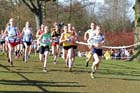 Bobby Clay leads the Under-15 Girl, McCain Inter Counties Cross Country, Cofton Park, Birmingham.